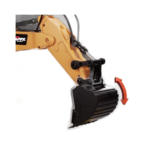 Alloy Remote Control Excavator Toy for Kids, Rechargeable Electric Engineering Vehicle, Outdoor RC Digger Car for Boys