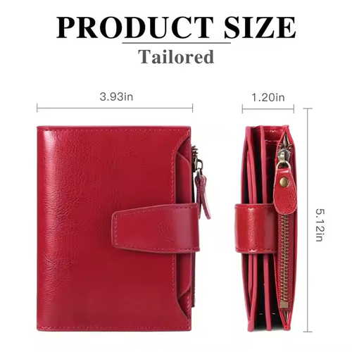 High-end Fashion Large-capacity Wallet Multi-functional Short Wallet RFID European and American Style Leather Wallet