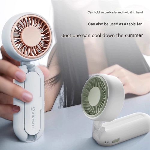 Stay Breezy  Dry  2000mAh Umbrella Fan - Double Relief in One Hand
