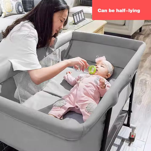 Newborn Crib European Style Kids Infant Bed Removable Multifunctional Portable Folding Reborn Baby Doll Cribs