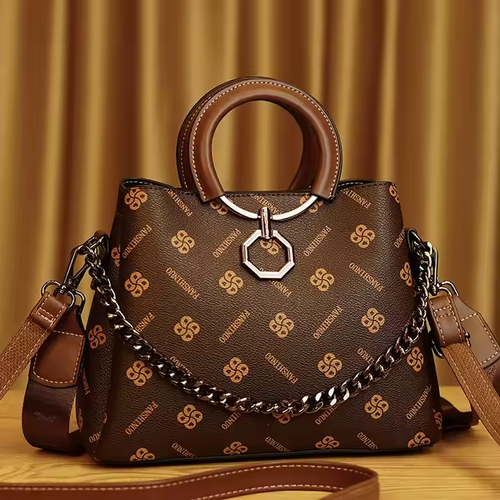 2025 Wholesale Luxury Designer Leather Handbags for Women Trendy Printed Shoulder Tote Large Capacity Ladies Crossbody Bags