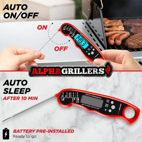 Kitchen Accessories Fast Reading Digital Meat Cooking Thermometer with Folding Probe Grill Thermometer