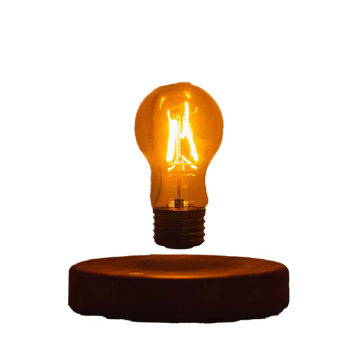 Wireless Levitation Bulb Light Magnetic Floating Desk Lamp Wooden Levitating LED Bulb Desk Lamp for Home Decor