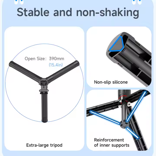 New F15 Portable Mini Detachable Phone Clip Wireless Camera Selfie Stick 1717mm 6-Section Telescopic Stainless Steel Rod Tripod
