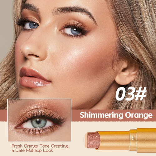 Buy one, get three free.3.5g Three-Color Gradient Waterproof High Pigment Long Lasting Shimmer Matte Eyeshadow Stick for Dark & Fair Skin Tones