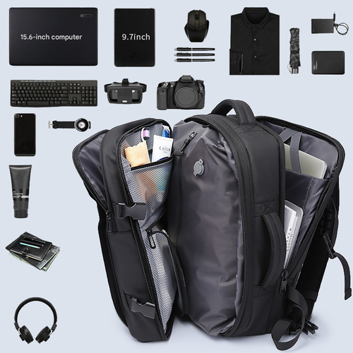 2025 New Men's Backpack  Expandable & Vacuum Compression Travel Bag  Large Capacity Anti Theft Laptop Backpack for Work Outdoor