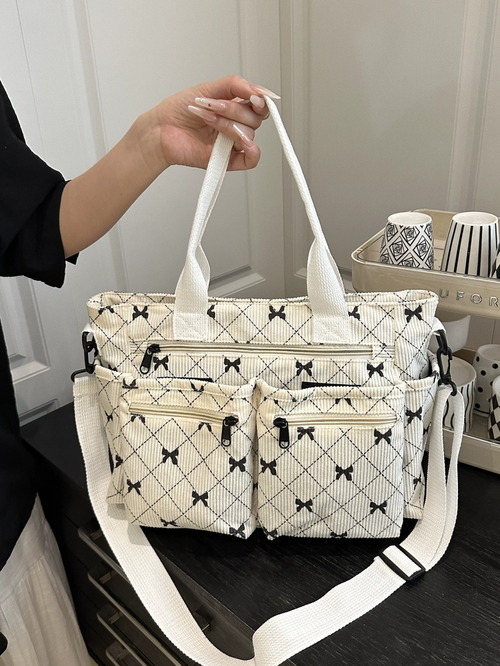 2025New Fashionable and Versatile Multi Pocket Handbag for Women, Single Shoulder Crossbody Bag