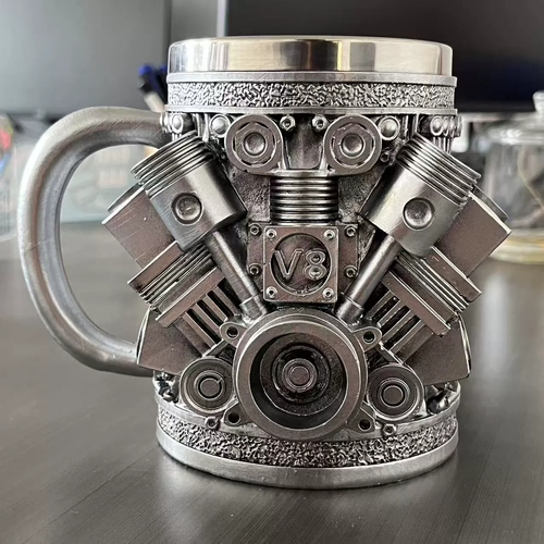 2025 New Christmas Gift Personalized Stainless Steel Mug V8 Engines Design Stainless Steel Cup