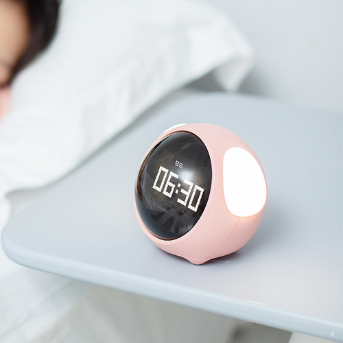 Gift Multi-functional Mini Smart Led Emotion Alarm Clock Charging Digital Display Cute Cartoon Alarm Clock for Kids