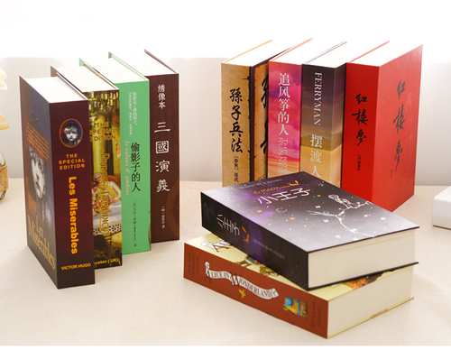 Real Paper Book Locking Safe with Key Lock Secret Hidden Anti-Theft Safe Stash Box Steel & Cardboard