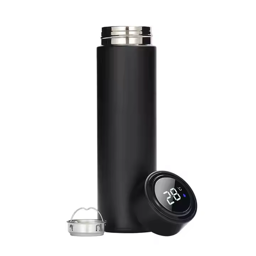 Portable Thermos Bottle Coffee Tea Mug Smart Temperature Display Vacuum Flask Water Bottle With Filter Thermos Cup