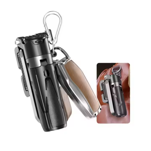 2025New 15mini aluminum alloy selfie stick tripod, with key chain bluetooth remote control mobile phone holder detachable rotate