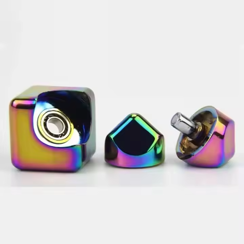 Fidget Spinner Metal Magic Cubes Fingertip Toys Desktop Square Spinning Tops Children Gyro Adults Stress Relief Gifts for Kids