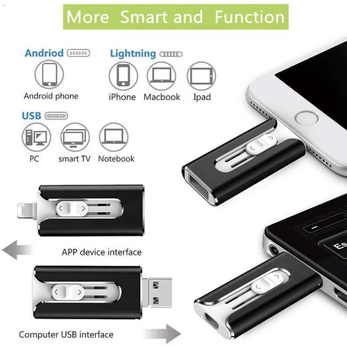New OTG Four in one Phone USB Drive  Plastic for Phones and Computers USB 3.0 Interface 64g