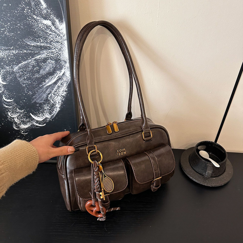 New Women's Handbag, Fashion Versatile Retro Luxury Shoulder Bag, Elegant Daily Commuter Underarm Bag