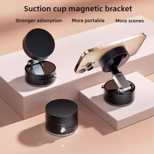 Portable A2 Vacuum Magnetic Suction Cup Holder Cross-Border TikTok Car Mount with Foldable New Phone Holder and Desktop Stand