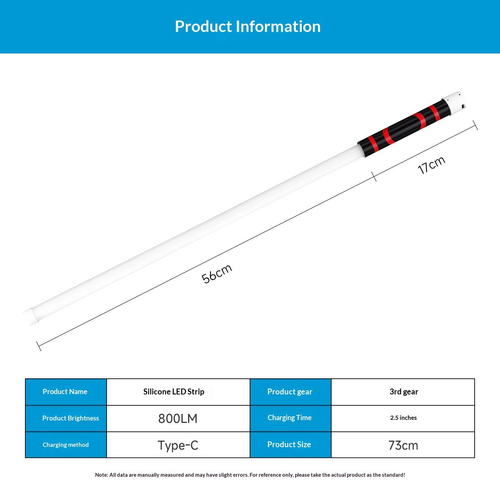 LED Light Bar Multi-function Bendable Convenient Household High-power Auto Repair Maintenance Outdoor Flashlight Lighting Tool