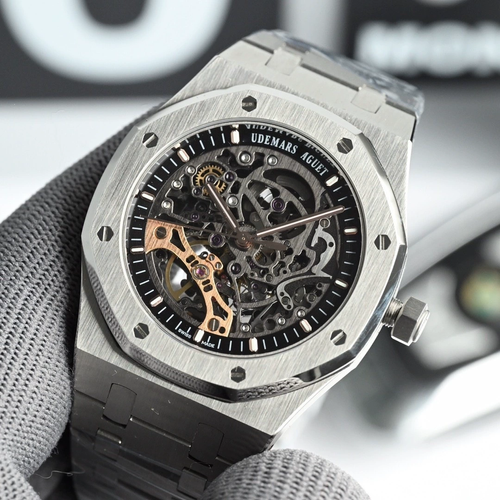 Luxury Charm Mechanical Custom Automatic Watch for Men Stainless Steel Skeleton Water Resistant Business Antique Analog