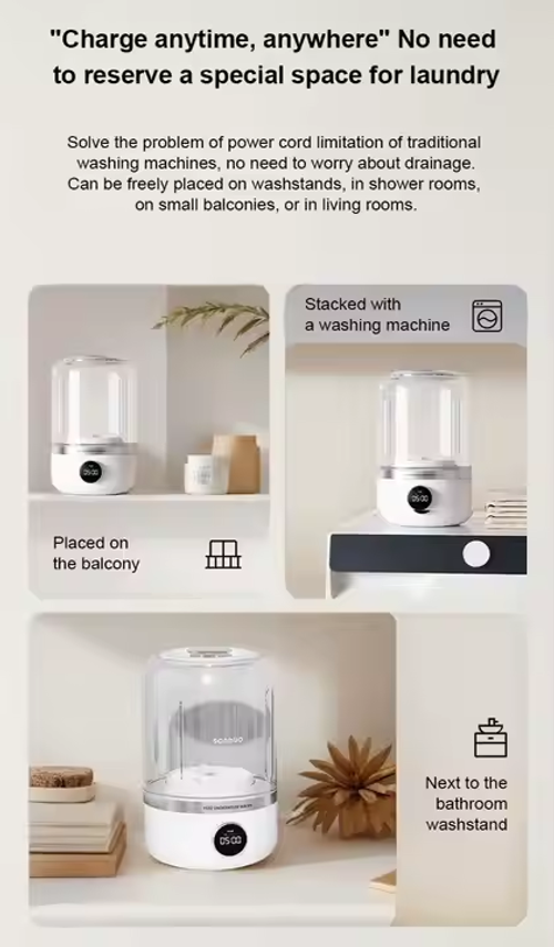 Baby Washing Machine, Small Household Washing Machine, Smart Sterilization a Popular New Product Suitable for Cleaning Underwear