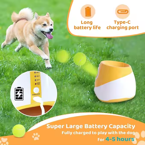 Unipopaw Outdoor Interactive Throwing Ball Training Toys Pet Dog Ball Automatic Tennis Launcher Thrower