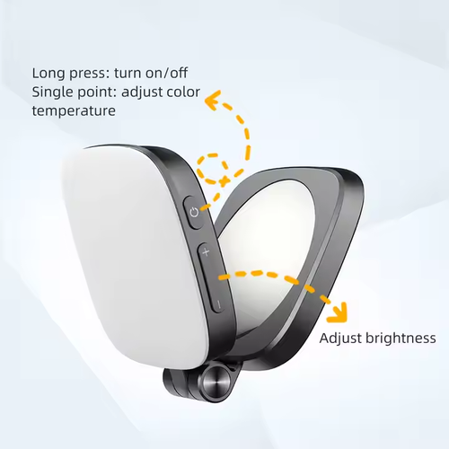 Selfie Makeup Magnetic Phone Fill Light Mirror Video Photography YouTube Studio Use Adjustable Brightness Portable Lighting