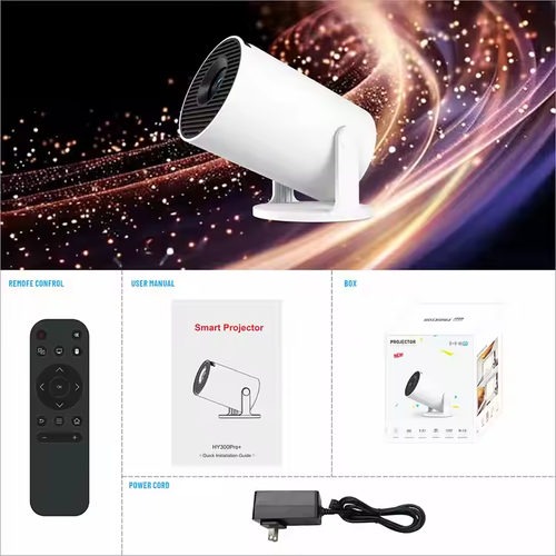 Topleo Mini Portable Projector Smart Cinema Android 11 LED 4K Wifi Mini Projectors for Data Show Hy300 Pro+ Android Mini