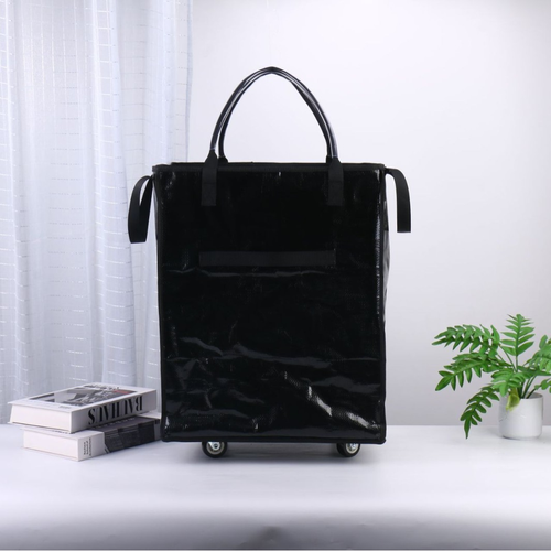 hulken Reusable Grocery Bag on Wheels Shopping Bags with Wheels and Handle Folding Rolling Tote Trolley