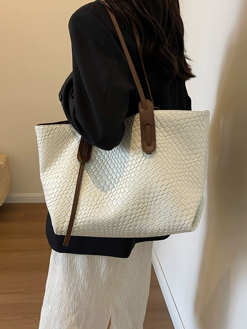 2025 New Solid - Color Tote Bag! Large - Capacity, Versatile Armpit - Carrying, Leisure Single - Shoulder Women's Bag