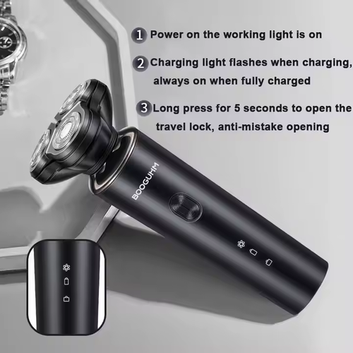2025New Upgrade 3 in 1 Men Multifunctional Grooming Set Rechargeable Electric Razors Face Shaver