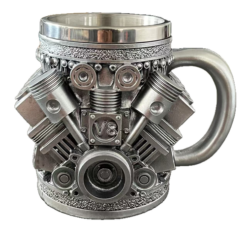 2025 New Christmas Gift Personalized Stainless Steel Mug V8 Engines Design Stainless Steel Cup