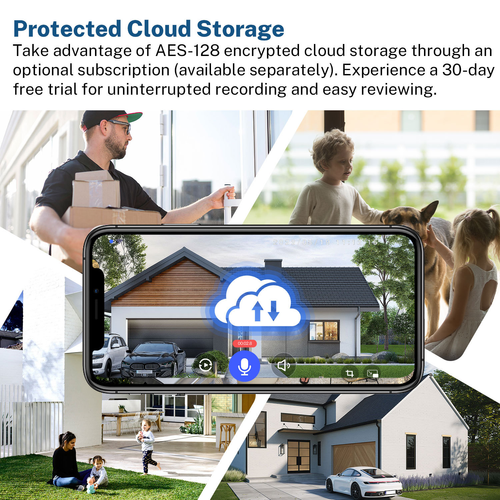 1080P HD Wireless Video Doorbell Camera Night Vision Smart Home Cloud Storage Remote Security Monitoring Tuya App OLED Display