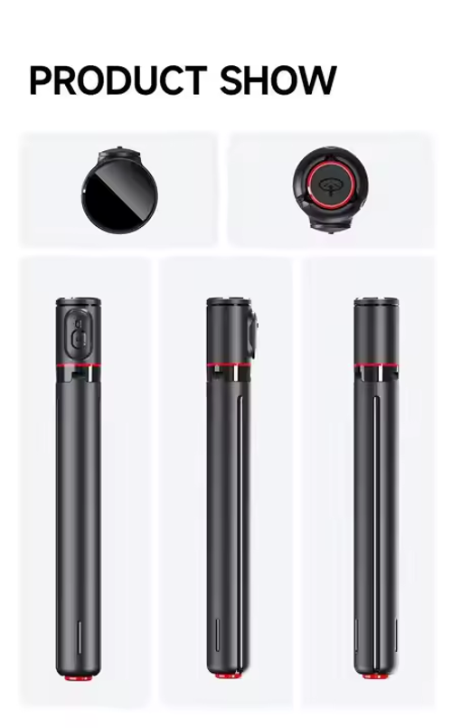 2025New Portable TT01 Selfie Stick & Tripod Remote-Controlled Jump Pole Live Broadcast Artifact with Fold Function for Mobile Phones