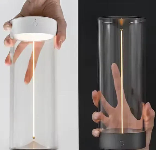 Creative Portable Touch Floating Crystal Night Lamp Rechargeable Magnetic Anti-Gravity LED Decorative Light Hotel Bedroom 5V