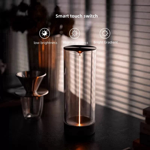 Creative Portable Touch Floating Crystal Night Lamp Rechargeable Magnetic Anti-Gravity LED Decorative Light Hotel Bedroom 5V