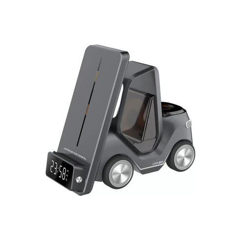 Black Tech Magnetic Charging Cradle 15W Wireless Fast Charging Three Devices Charge at the Same Time 360 Adjustment