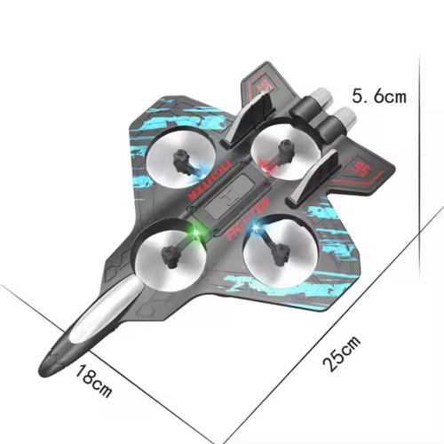 Rc Glider Flying Toy With Light Jet Airplane 2.4G EPP Stunt Remote Control Foam Fighter Plane Toys