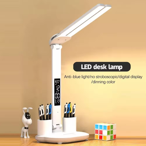 USB Charging LED Desk Lamp Rechargeable Table Flexible DC Power Supply ABS Plastic Wireless Reading Light for Room Use