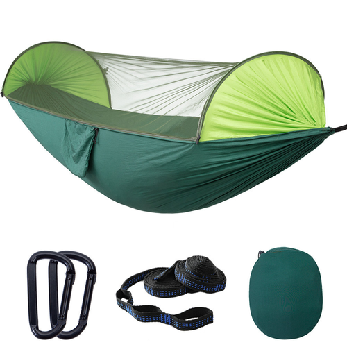 Foldable Outdoor Portable Camping Hammock with Mosquito Net Modern New Automatic Nylon Hammock