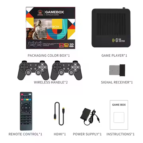 G11 Pro GameBox TV 4K HD 30000 Classic Games Gaming Retro Arcade De Juego Consola G 11 Pro Video Game Console