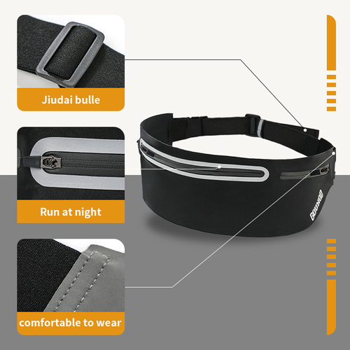 2026New Adjustable Slim Belt Fanny Pack With Three Pockets Resistance Windproof Waist Pack Hiking Fitness Fanny Packs