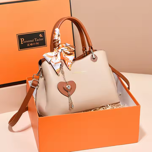 2025 Ladieswear's Day Gift Large Capacity Single Shoulder High-End Crossbody Bag for Mom Women's Handbag Fashionable PU Material