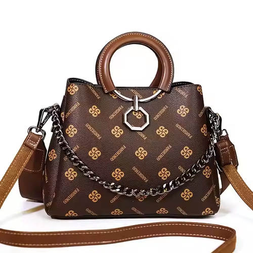 2025 Wholesale Luxury Designer Leather Handbags for Women Trendy Printed Shoulder Tote Large Capacity Ladies Crossbody Bags