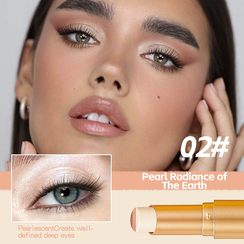 Buy one, get three free.3.5g Three-Color Gradient Waterproof High Pigment Long Lasting Shimmer Matte Eyeshadow Stick for Dark & Fair Skin Tones