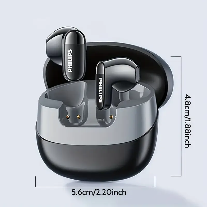 Philips new Bluetooth headset wireless short handle not in the ear sports music long battery life e-sports low latency noise reduction