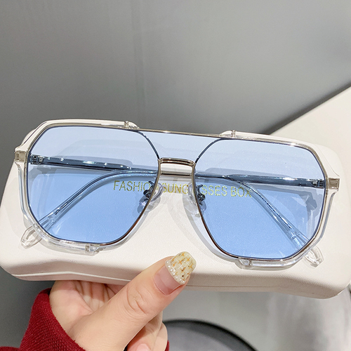 New Fashion Punk Designer Large Square Frame Oversized Sunglasses Women Men Driving