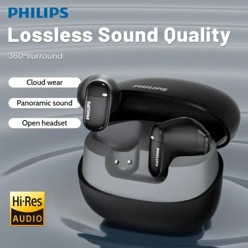 Philips new Bluetooth headset wireless short handle not in the ear sports music long battery life e-sports low latency noise reduction