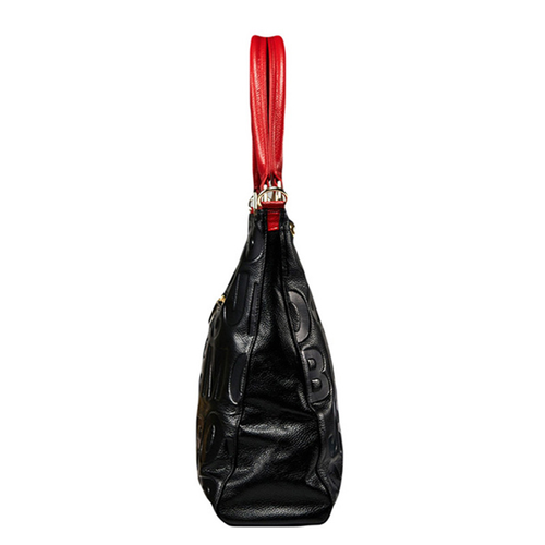 Lady Cowhide Tote Bag and Purses Luxury Designer Handbags for Women New in Genuine Leather Embossed Letters Decorate Sling