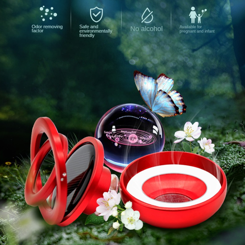 Solar Energy Air Purifier Car Air Freshener for Car Interior Autorotation Decoration Accessories