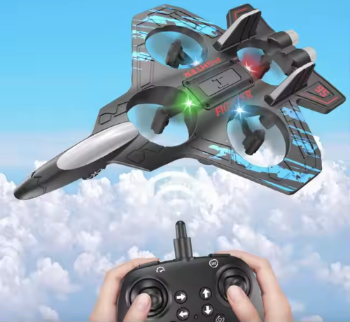 Rc Glider Flying Toy With Light Jet Airplane 2.4G EPP Stunt Remote Control Foam Fighter Plane Toys