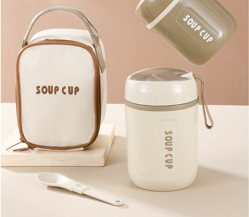 2025New 600ml Eco-friendly Classic Lunch Box Container BPA Free Double Wall Insulated Food Jar Thermos Food Flask